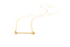 14k Gold Bar Necklace - CJK Jewelry