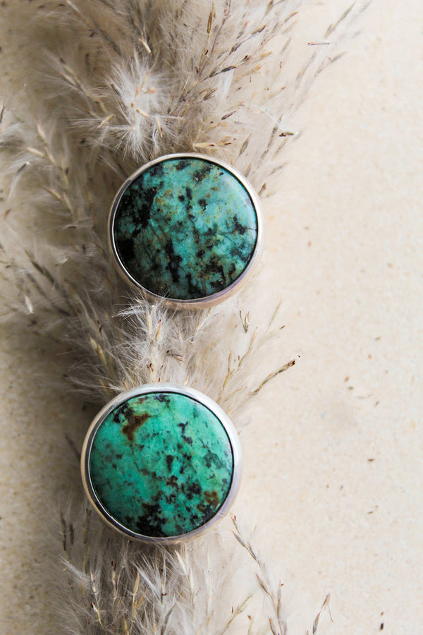 CJK Jewelry Turquoise Round RIngs