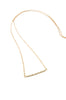 Sparkling Gemstone Bar Necklace in 14k Gold