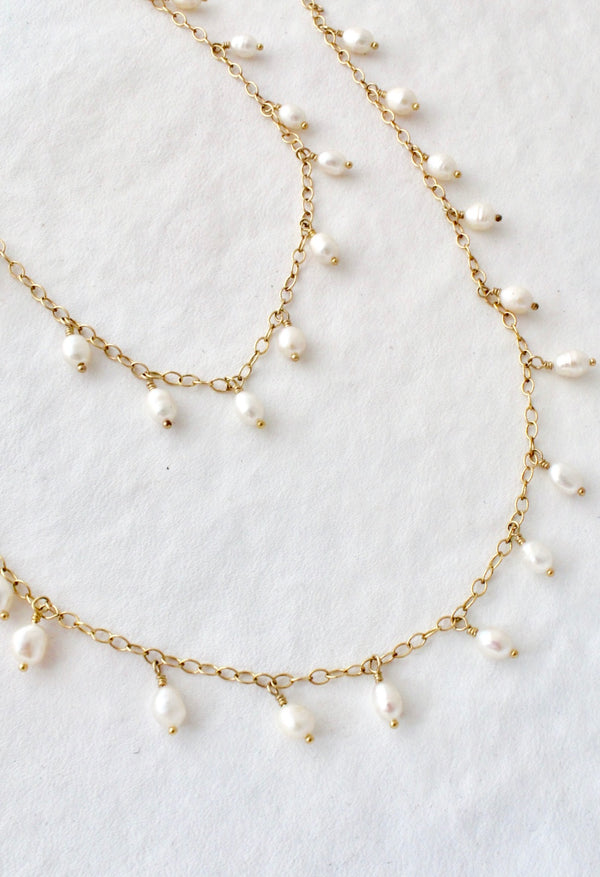 CJK Jewelry - Freshwater Pearl Necklace and 14k gold fill