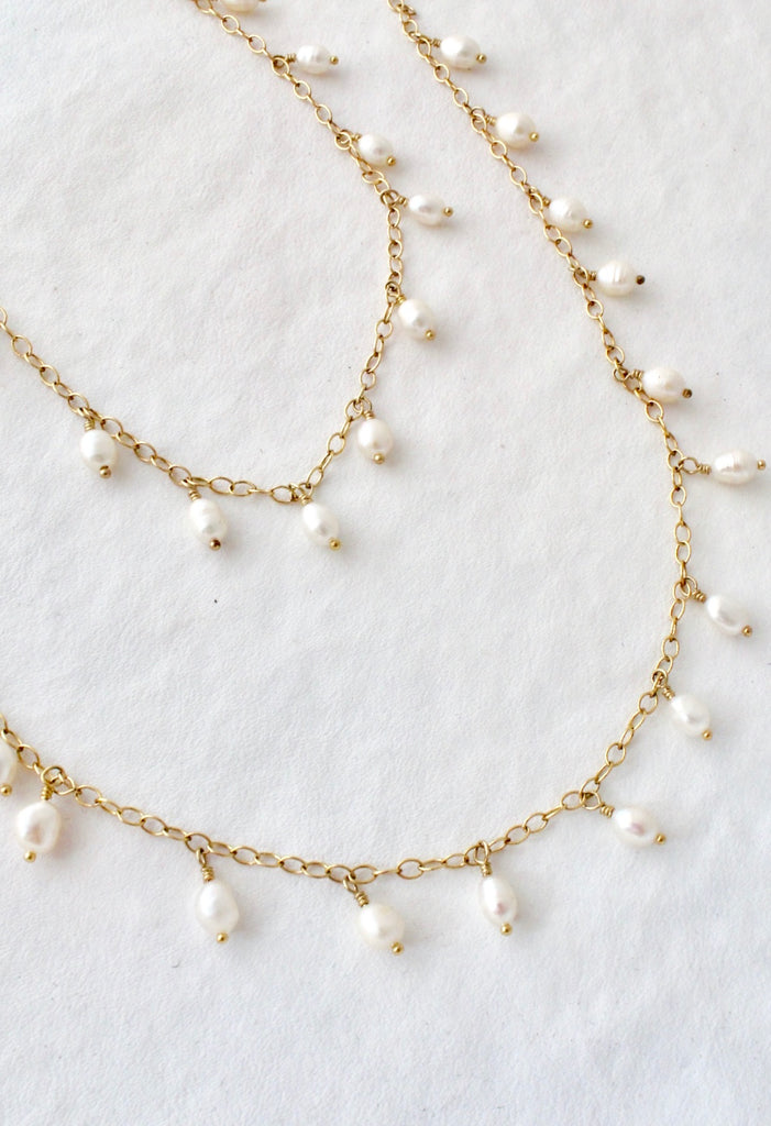 CJK Jewelry - Freshwater Pearl Necklace and 14k gold fill