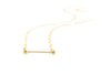 14k Gold Bar Necklace - CJK Jewelry